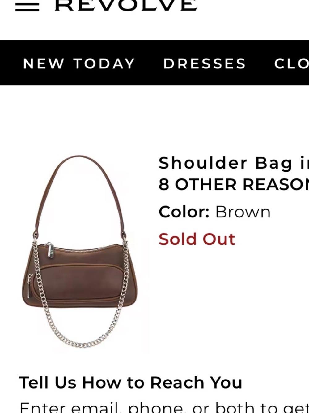 Brown shoulder bag